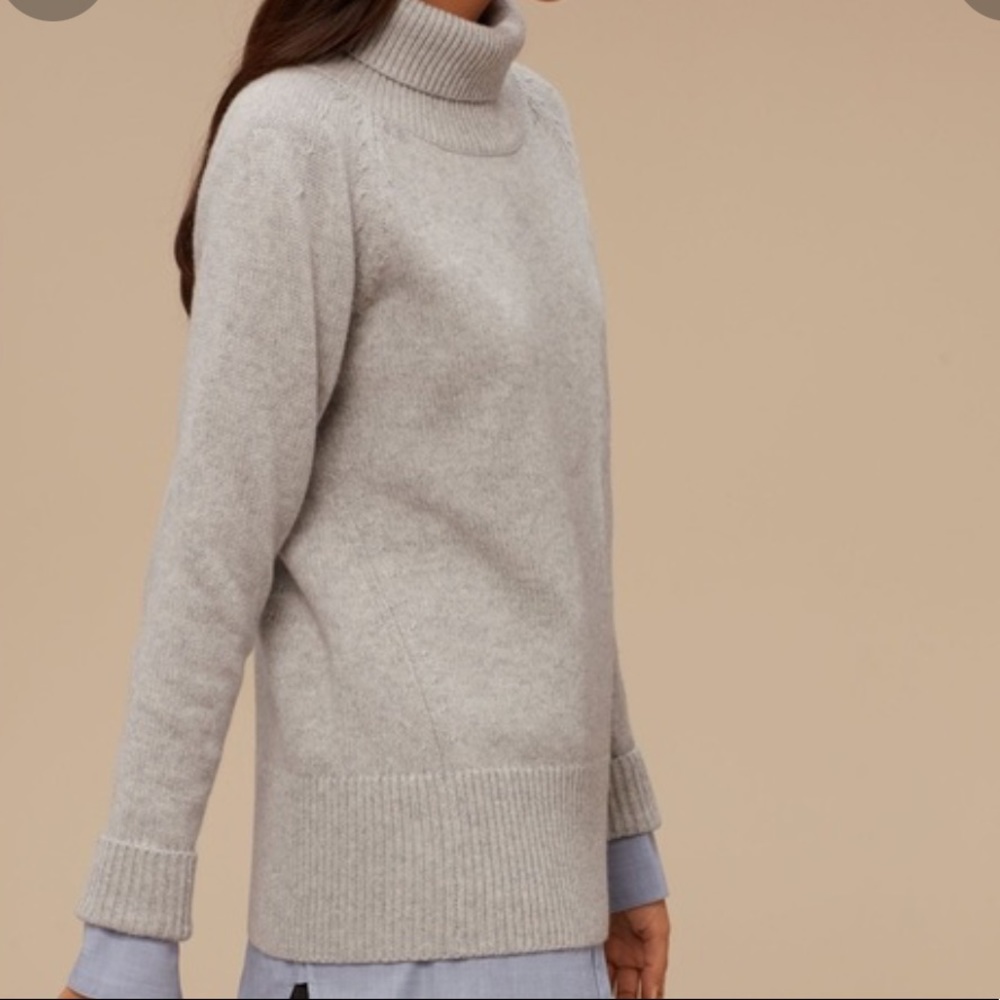 Aritzia Babaton cashmere wool turtleneck sweater